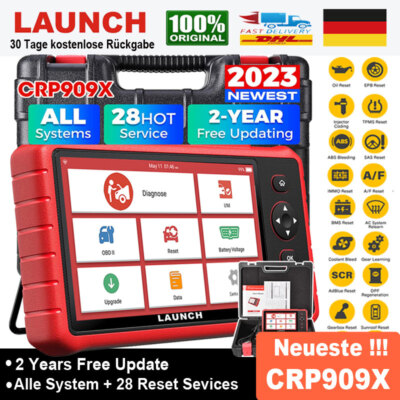 2026 LAUNCH CRP909X PRO Profi OBD2 Diagnosegerät ALL SYSTEM Aktiver Test TPMS
