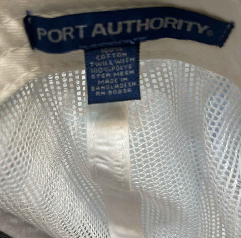 Port Authority Trucker Mesh Hat Mens Gray Cotton Mountain Logo