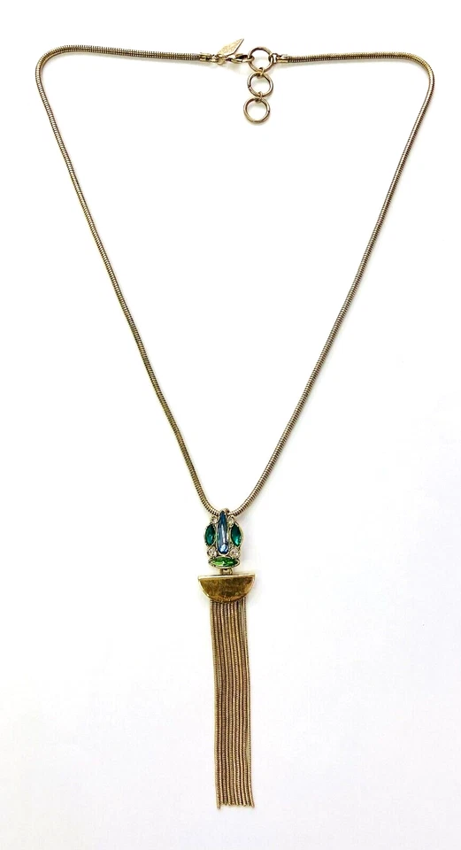 Collar HSN Nicole Romano Colgante Multi Piedra 30" Foto 3 de 4