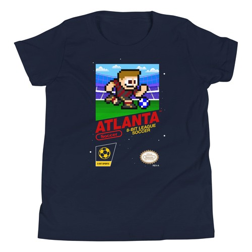 Camiseta deportiva Atlanta United 8 bits retro de la liga NES de 8 bits para niños jóvenes niños niños niños niños niños niños niños - Imagen 7 de 9