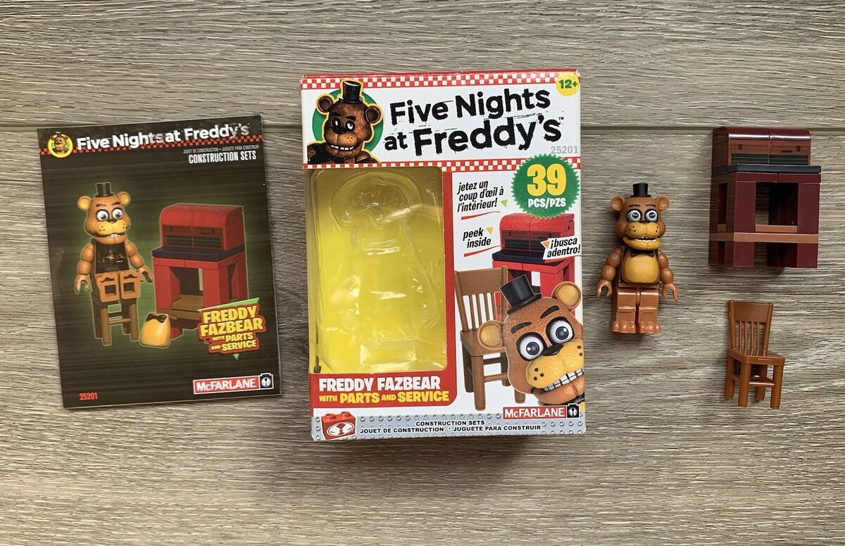 McFarlane Five Nights at Freddy's Freddy Fazbear Parts and Service Used,  Compete