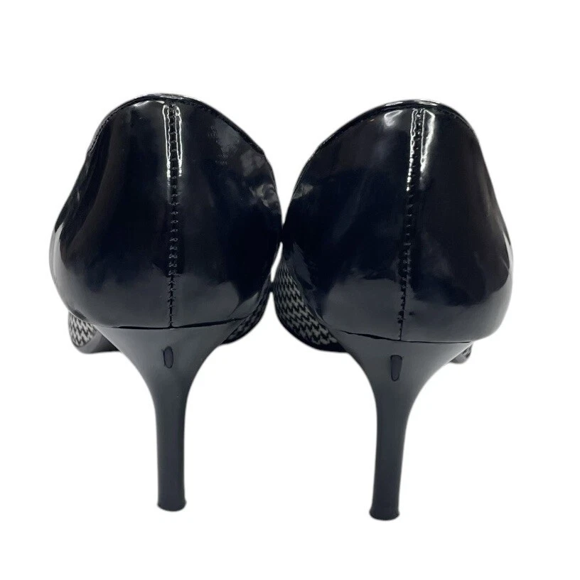 Tacones Steve Madden vintage blanco y negro talla 6,5 Foto 3 de 4