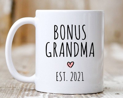 Bonus Grandma Gift Personalized Gifts For New Grandma Step Grandma Gift Est Mug