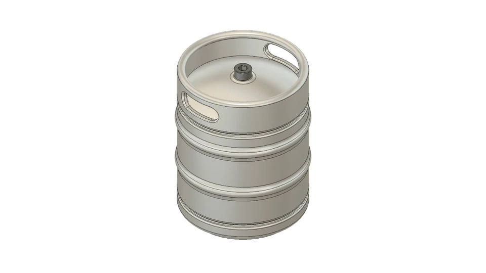 PrintFully3D 1/10 比例桶 50L 啤酒桶 3D 打印履带式试用配件 — 第 2/4 张图片