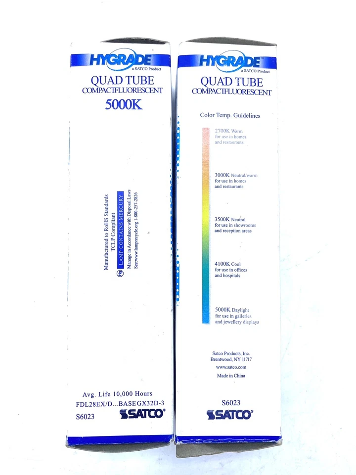 2. Satco S6023 FDL28EX/D/PLC 15mm 28W 2-Pin GX32d-3 T5 CFL 5000k Natural Light - Image 4 of 4