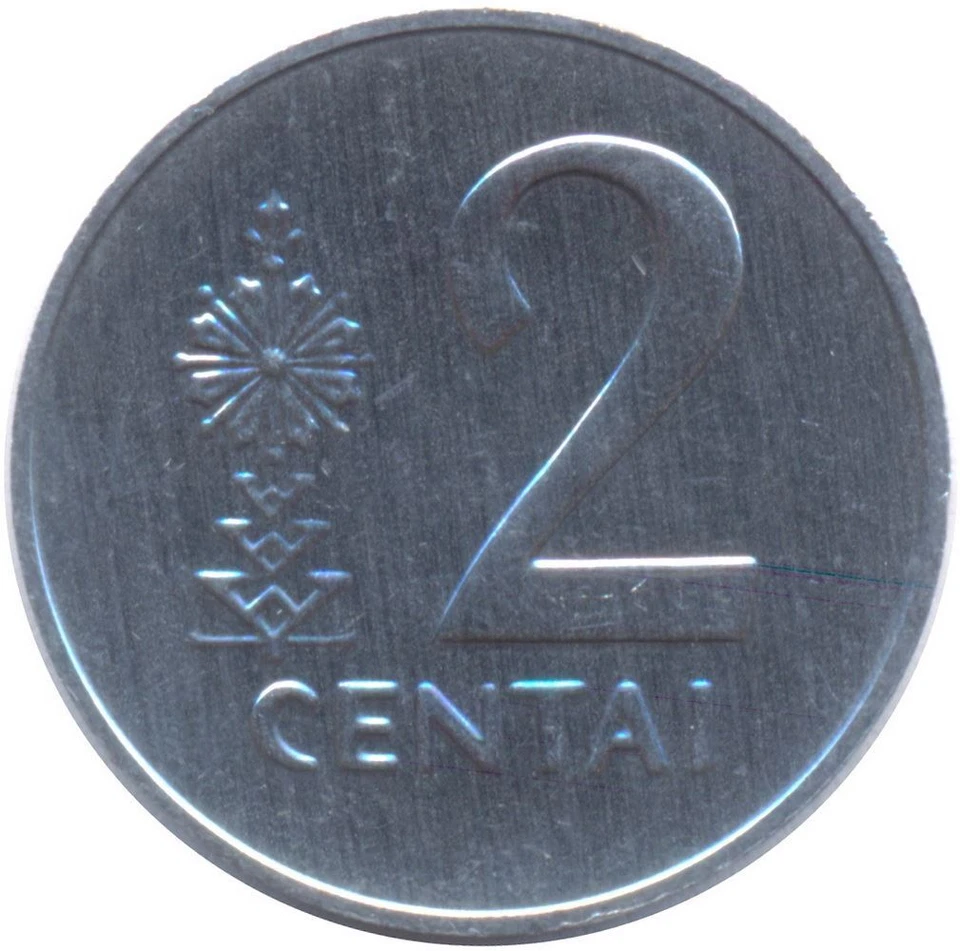 Lithuanian Coin Lithuania 2 Centai | Vytis | Horse | Knight | 1991 - Image 4 of 4