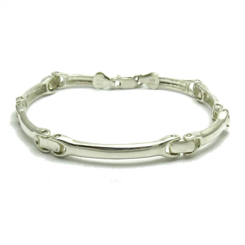 Sterling Silver Men Bracelet Stamped Solid 925 New Handmade Nickel Free Empress