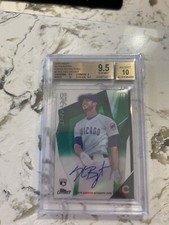 2015 Topps Finest Kris Bryant Green Refractors Auto /99! BGS 9.5 10 Gem! Cubs!