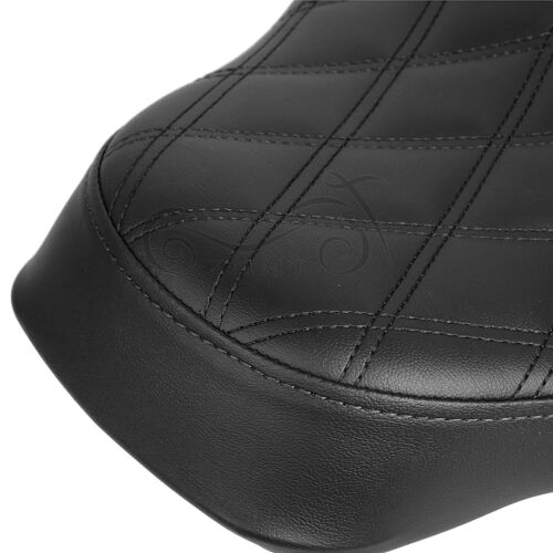 Asiento de conductor solo negro apto para Harley Softail Springer FXSTS Fat Boy FLSTF - Imagen 13 de 15