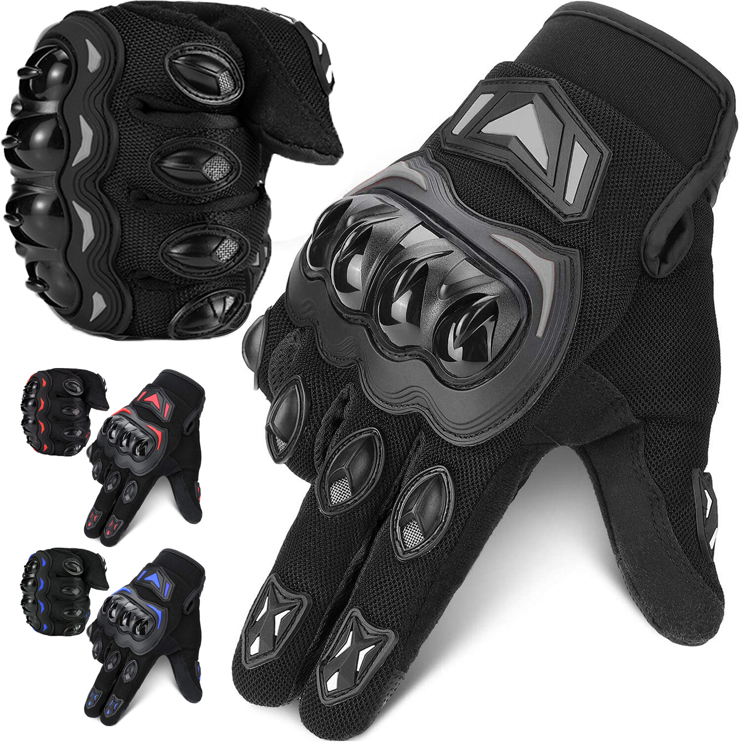 Carbon Fiber Motorcycle Gloves Touchscreen Compatible for Men & Women Dirt Bike Racing