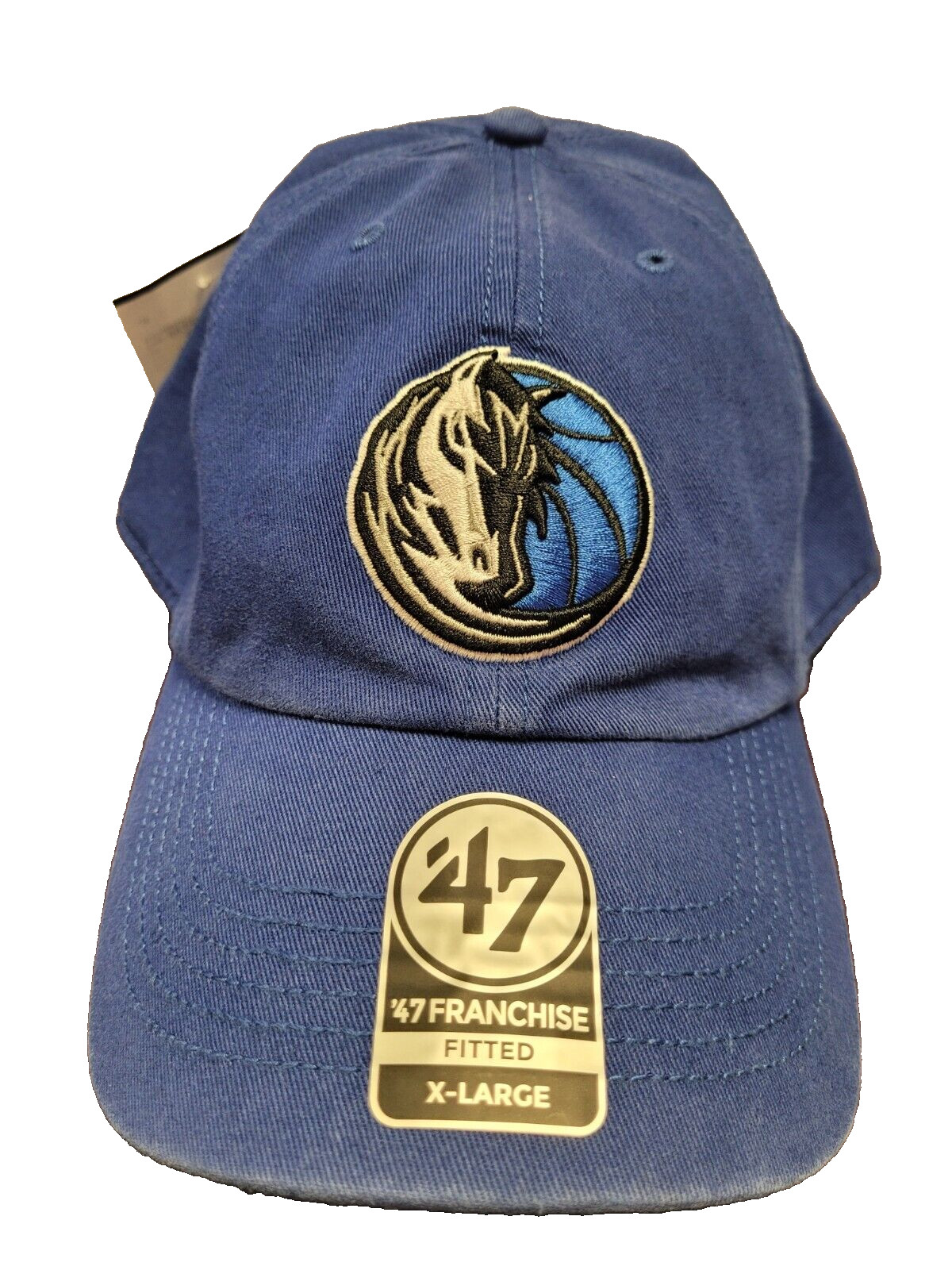 Dallas Mavericks '47 Brand Fitted Cap Blue w/3D Team Logo Hat XL