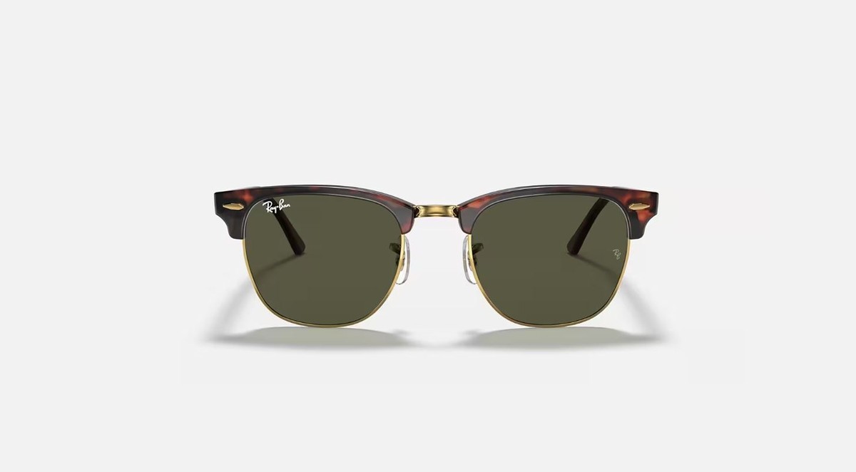 Ray-Ban Clubmaster Tortoise / G-15 Green 55mm Sunglasses RB3016