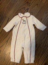 NEW NWT Janie Jack Romper One Piece Outfit 6 12 Months Soft Cozy Rocking Horse