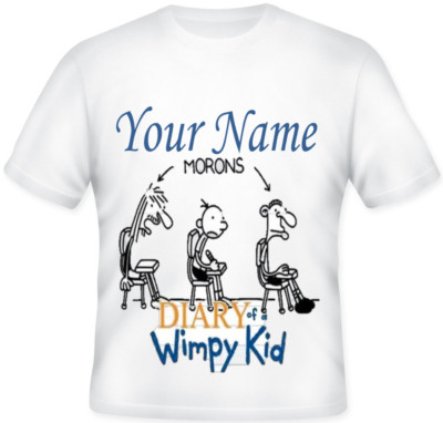 T-Shirt Kinder JUNGEN MÄDCHEN personalisiertes Tagebuch einer Schwächlingin tolles Geschenk Welttag des Buches