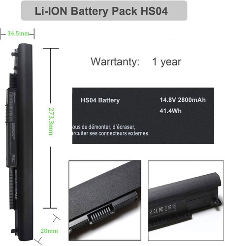 HS03 HS04 Bateria do laptopa do HP 240 G4 G5 245 G4 G5 250 G4 G5 255 G4 G5 340 G3 - Zdjęcie 4 z 5