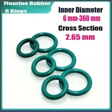O-Rings FKM Fluorine Rubber Oil Resistant Seals 6-360mm ID 2.65mm Cross Section