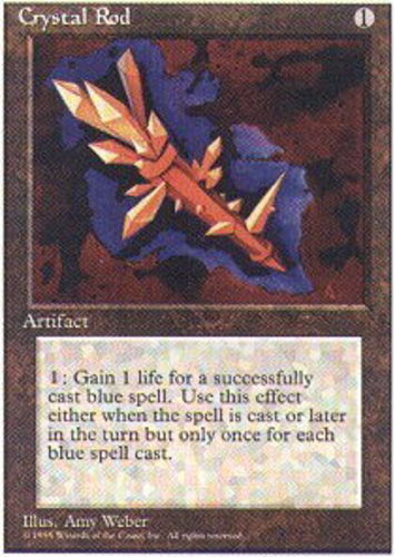 Crystal Rod-[4th Edition]-Lightly Played, English-1-Regular-MTG