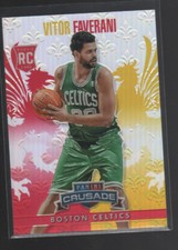 VITOR FAVERANI  2013-14 PANINI CRUSADE RED ROOKIE  CARD #11  /349