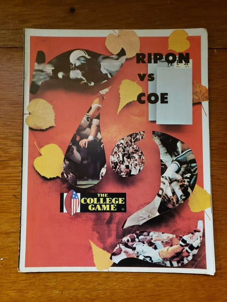 1972 Ripon College Redhawks v  Coe College Football Program
