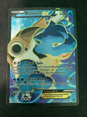 Pokemon Blastoise EX Ultra Rare NM Full Art 2014 155/160 | eBay