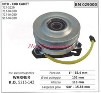 Elektromagnetische Kupplung Warner RasenmäHer MäHer Cub Cadet 029000