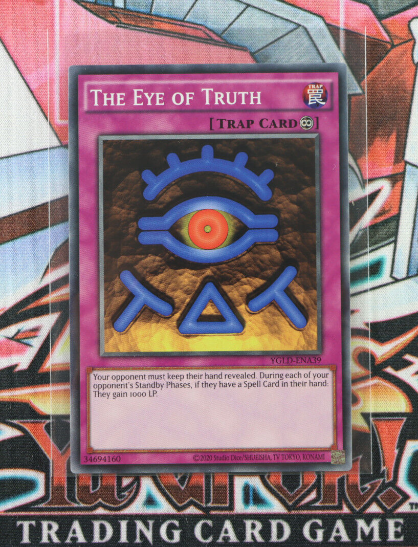 Yugioh Trap Card The Eye of Truth YGLD-ENA39 Unlimited Common | eBay