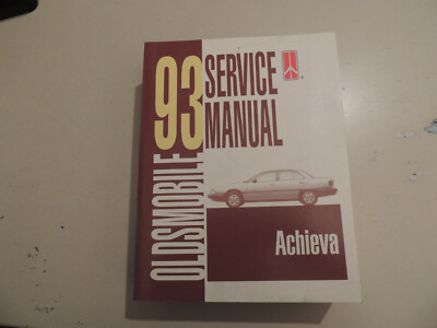 . Oldsmobile Achieva  S SL 1993 Work shop repair manual Werkstatthandbuch