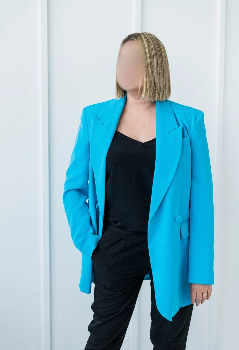 Neon store blue blazer