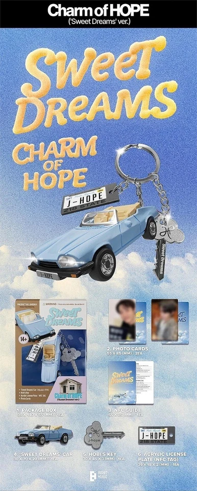 BTS J-HOPE ‘CHARM OF HOPE’ Album / NFC+Key-Ring+2 Foto Karte+Guide+GIFT+WVS POB - Bild 4 von 4