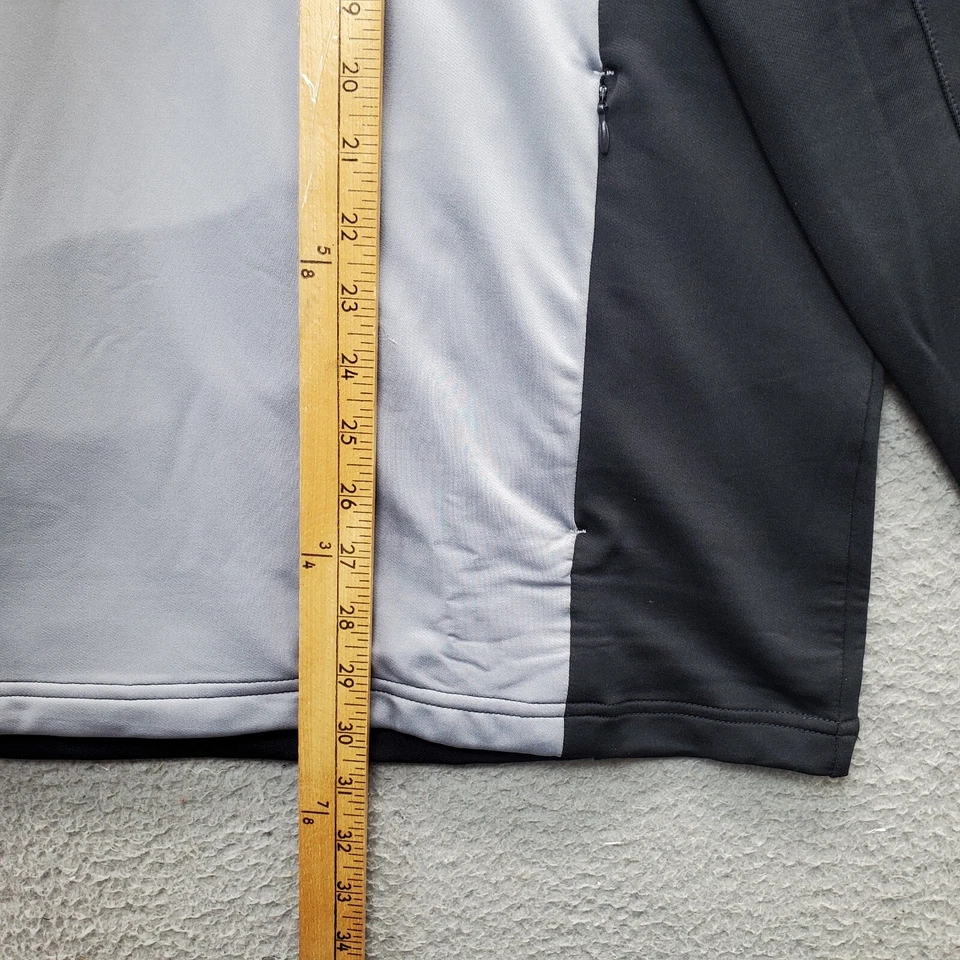 Ahead Jacket Mens XL Black Mock Neck Quarter Zipper Golf Performance Stretch - Image 3 of 4