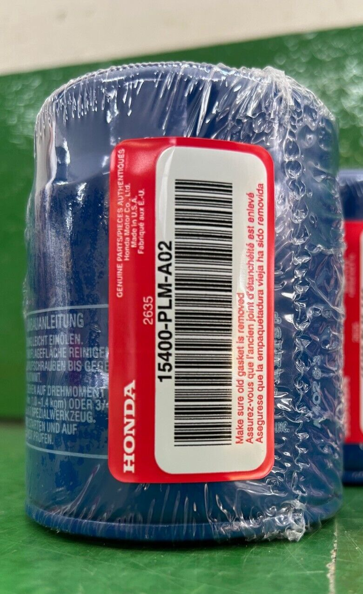 Genuine Honda 15400-PLM-A02 Oil Filter 3 Pk Filters, 3 Washers & 1