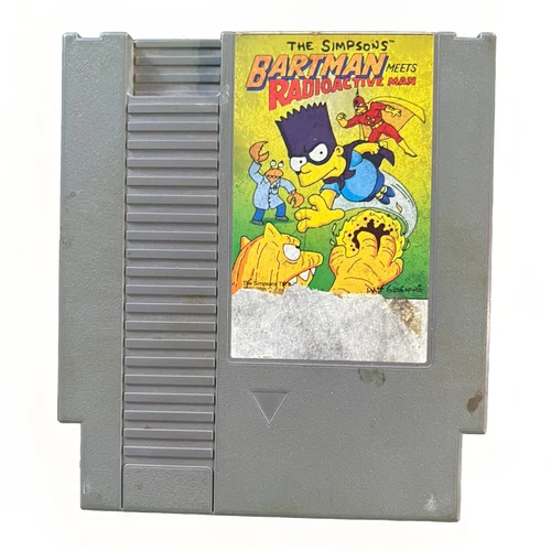 NES Nintend - Simpsons: BARTMAN MEETS RADIOACTIVE MAN ~ Authentic Tested