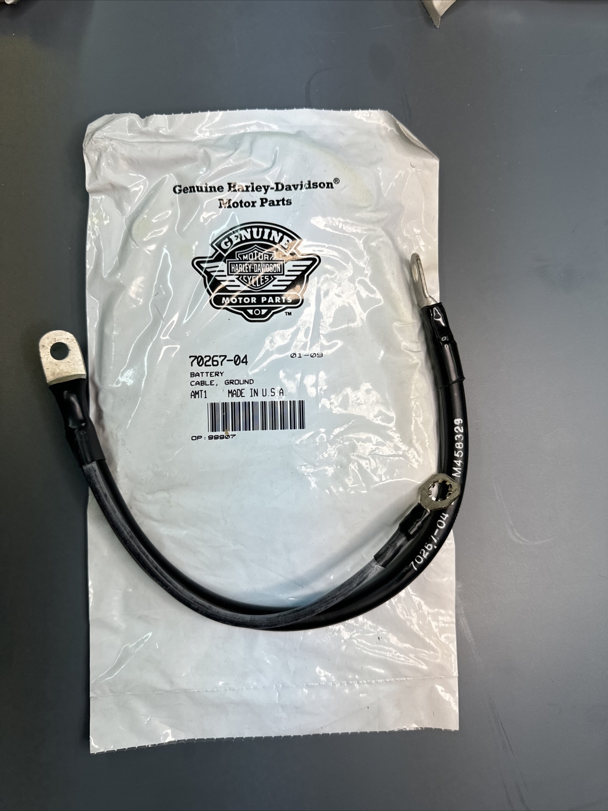 OEM NEW Harley Davidson 1999-2006 Touring Negative Battery Cable 70267-04