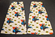 Batman - CURTAIN PANEL SET OF 2, 1989, Vintage, 24'' x 64'', Bibb, CLEAN