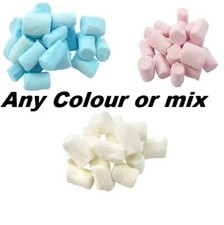 BLUE WHITE PINK MINI MARSHMALLOWS RETRO SWEETS PARTY BAG BABY SHOWER HALAL