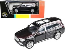 MERCEDES-MAYBACH GLS 600 RED & BLACK 1/64 DIECAST MODEL CAR BY PARAGON PA-55304