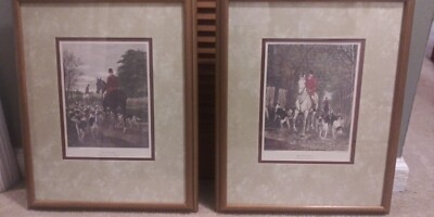 Vintage ''Morning & Evening'' E.A.S. Douglas Prints Engraved by E.G.Hester set art