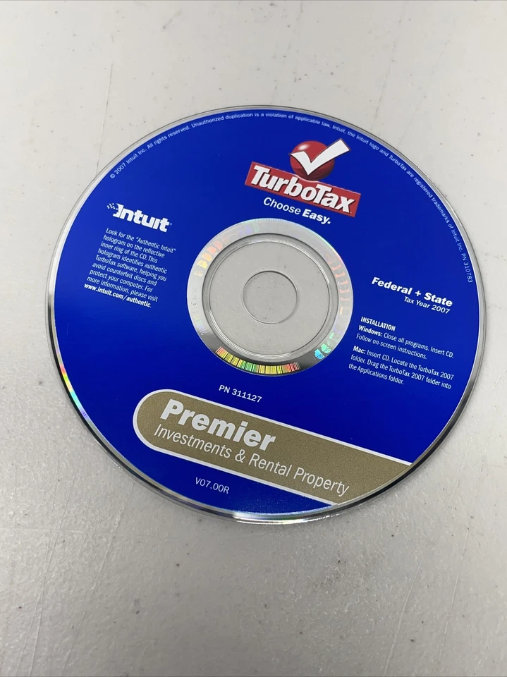 2007 TurboTax Deluxe Federal + State 2007 for PC, Mac - Image 2 of 3