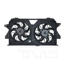 Dual Radiator and Condenser Fan Assembly TYC For 2005-2007 Dodge Caravan 2006