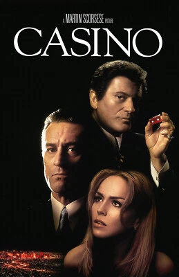 RICH HILL PRODUCTIONS AA0837 Casino Film By Martin Scorsese 1995 Movie Poster 11x17