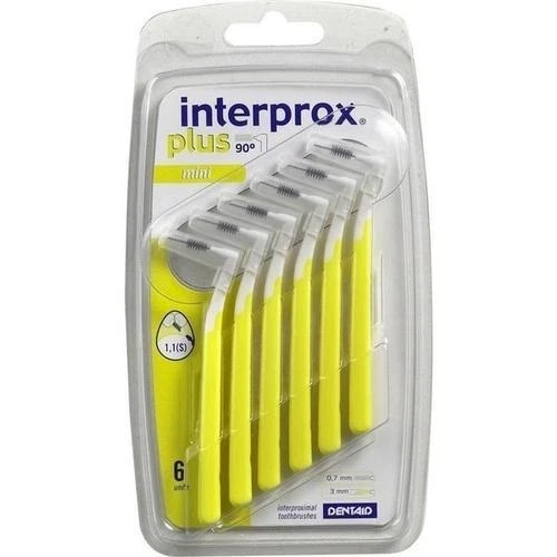 DENTAID GMBH INTERPROX plus mini gelb Interdentalbürste 6 St PZN 5703611
