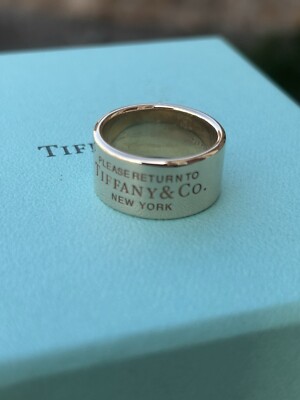 Tiffany & Co 18K Rose Gold Return to Tiffany New York Wide Ring Band 14.2 Grams