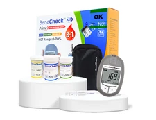 BENECHECK Prime Test Unit Meter to  check Glucose, Uric Acid, Cholesterol
