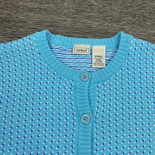 L.L. Bean Cardigan Sweater Womens Size XL Norwegian Button Grannycore Christmas - Picture 7 of 12