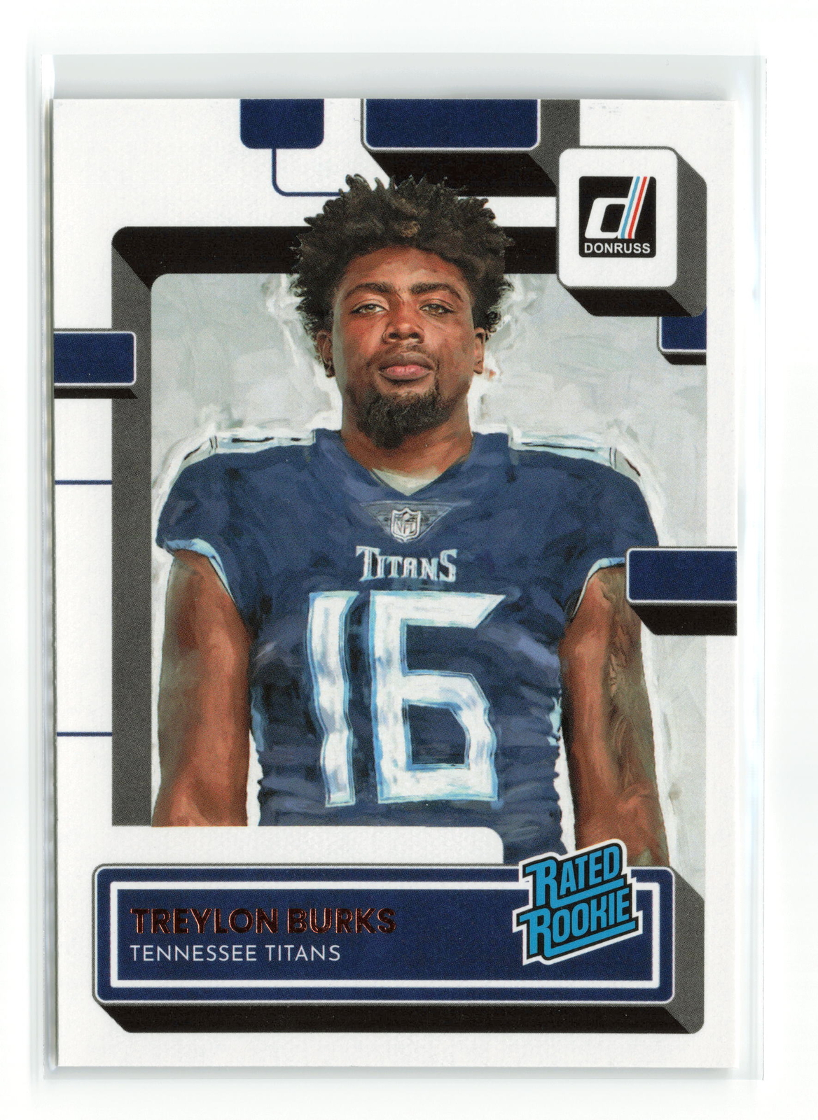 TREYLON BURKS #312 2022 PANINI DONRUSS TITANS PORTRAIT RATED ROOKIE