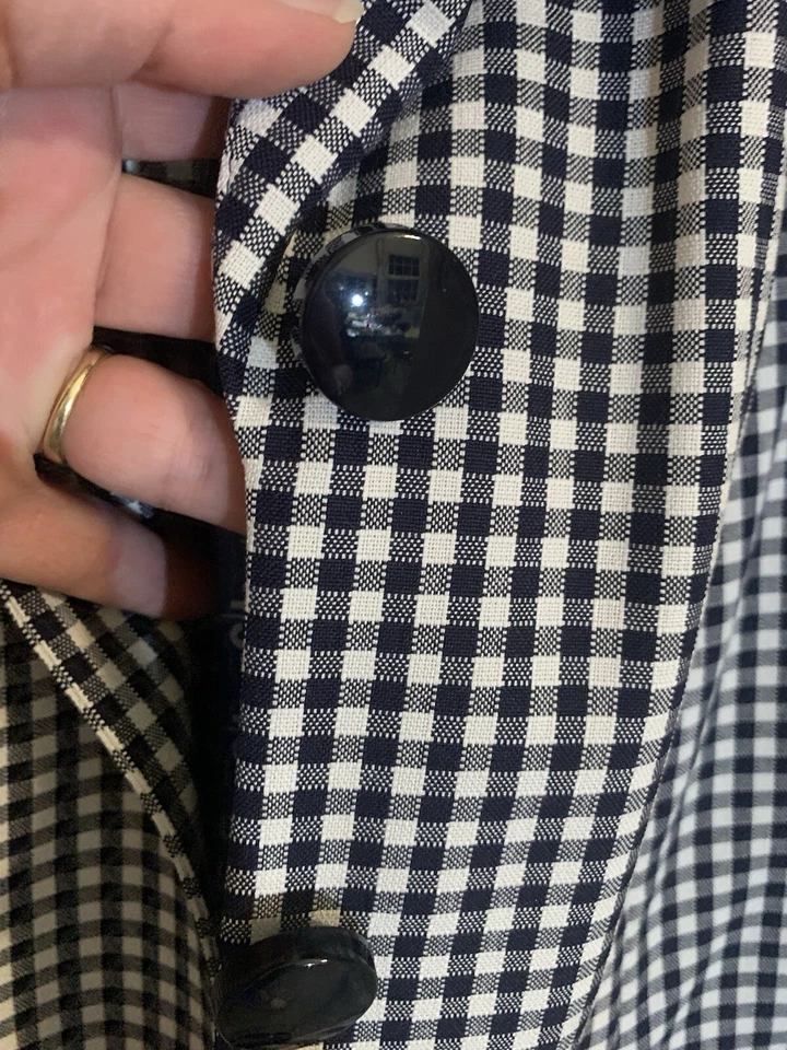 Vintage Women’s Lois Snyder Dani Max Short Sleeve Blazer Shoulder Pads 80s Sz 16 - Image 4 of 4