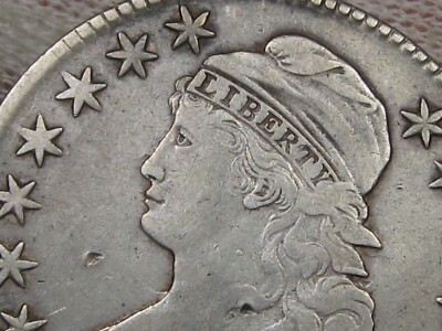 1821 Capped Bust Half Dollar VF/XF Slight Bend. #7 | eBay