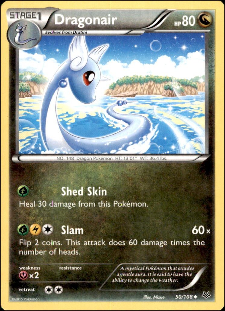 Pokemon - Dragonair #50/108 - XY - Roaring Skies Uncommon