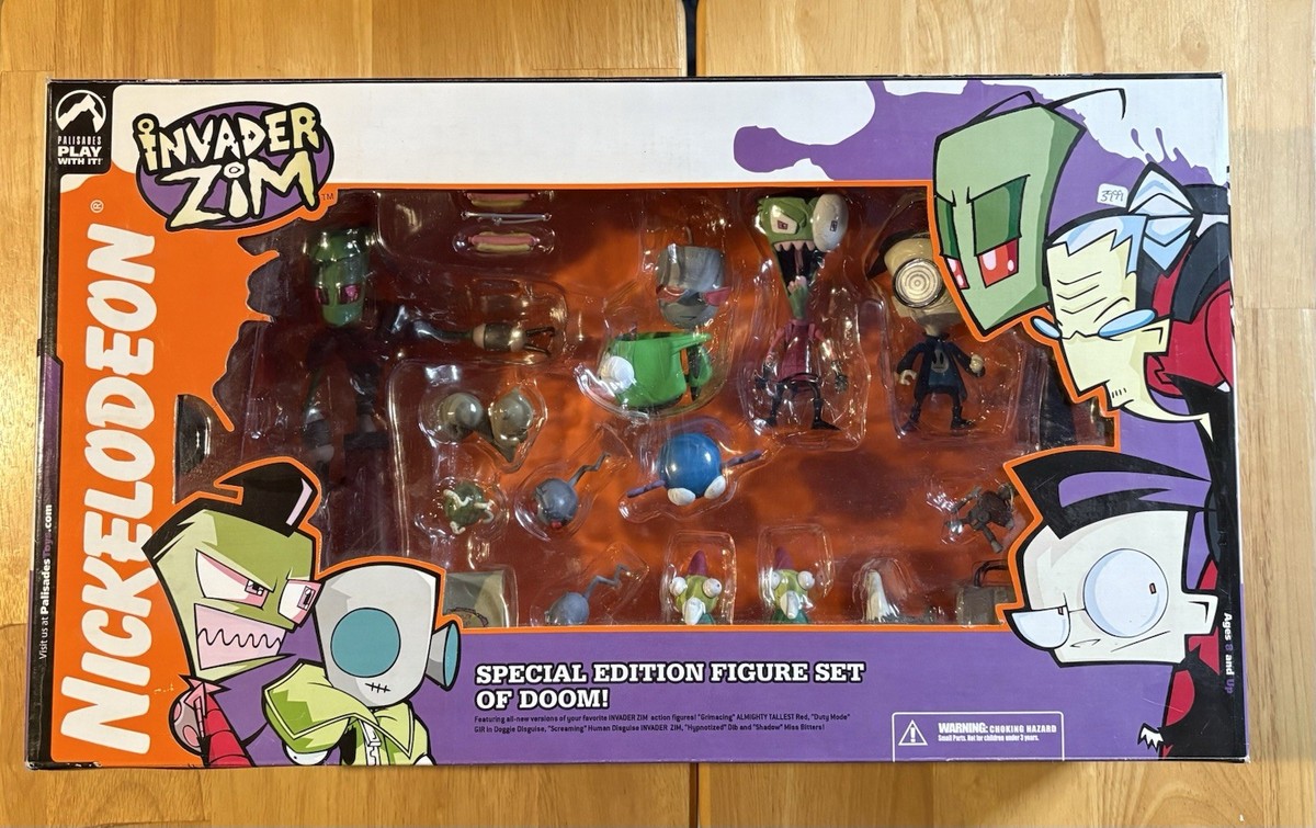 Rare Invader Zim Special Edition Figure Set Of Doom Palisades Toys