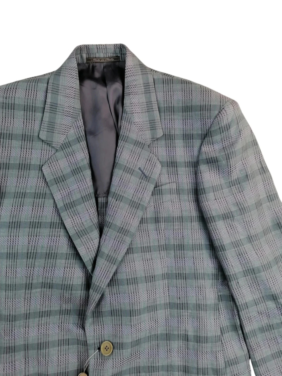 Nino Danieli Men's Linen Linen Blazer Jacket Vintage Made in Italy Size 46 - product detail image 2
